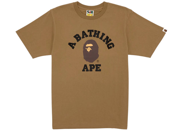 BAPE College Tee Tee Beige