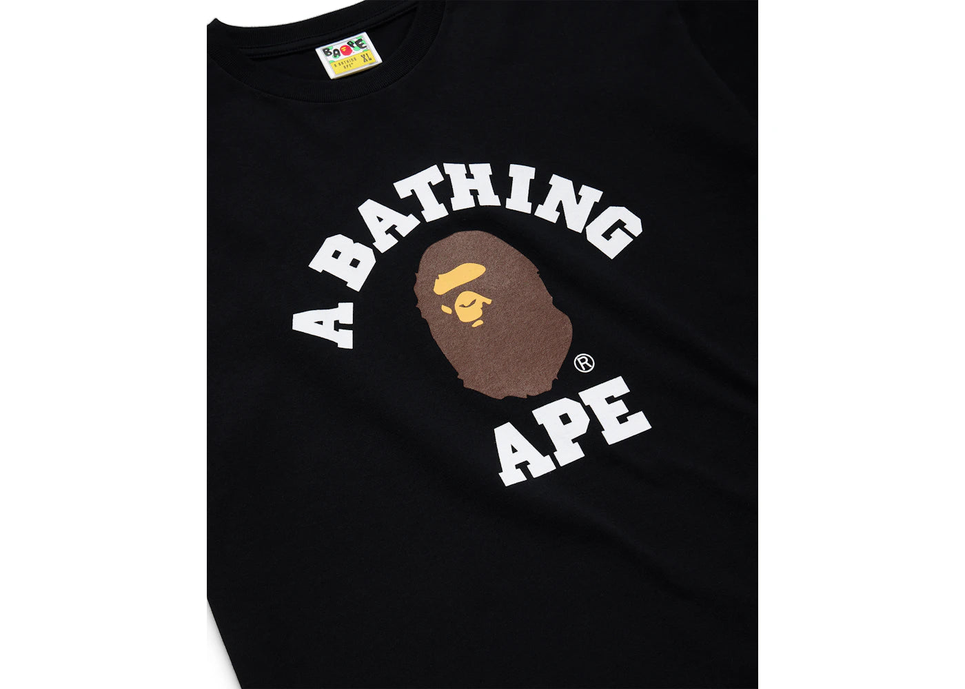 BAPE College T-Shirt Schwarz