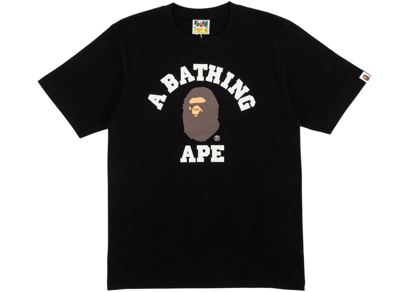BAPE College Tee Black - vue 360