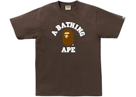 BAPE College Tee Brown
