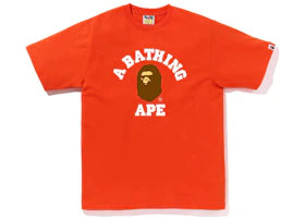 BAPE College Tee (SS23) Orange - authentic BAPE product