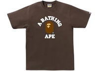 BAPE College Tee (FW25) Brown