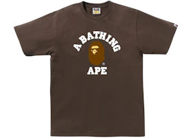 BAPE College Tee (FW25) Brown