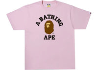 BAPE College Tee Pink