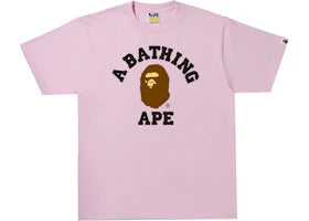 BAPE College Tee Pink
