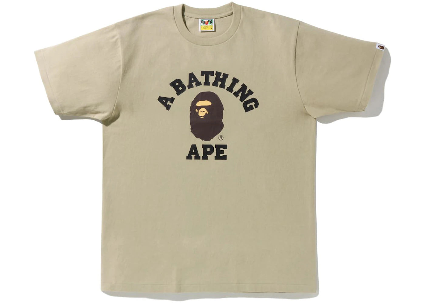BAPE College Tee (SS23) Beige
