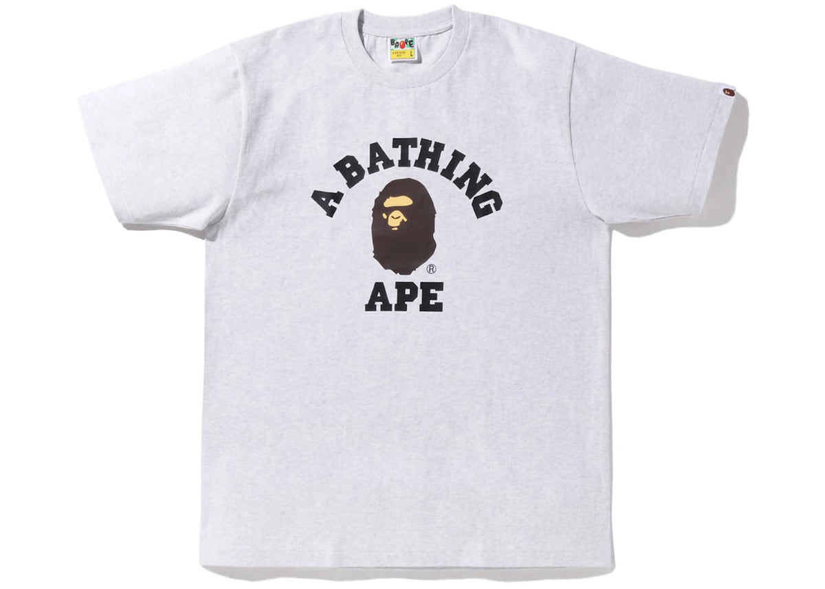 BAPE College Tee (SS23) Grey - vue secondaire A