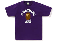 BAPE College Tee (SS23) Purple
