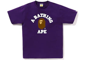BAPE College Tee (SS23) Purple