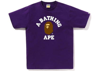 BAPE College Tee (SS23) Purple - product view 2
