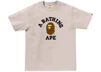 BAPE College T-Shirt (FS25) Beige