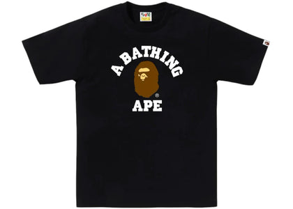 BAPE College Tee (SS25) Black - authentic BAPE product
