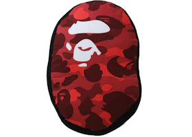 BAPE Color Camo Ape Head Cushion Red