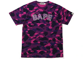 BAPE Color Camo BAPE Tee (FW22) Purple - authentic BAPE product