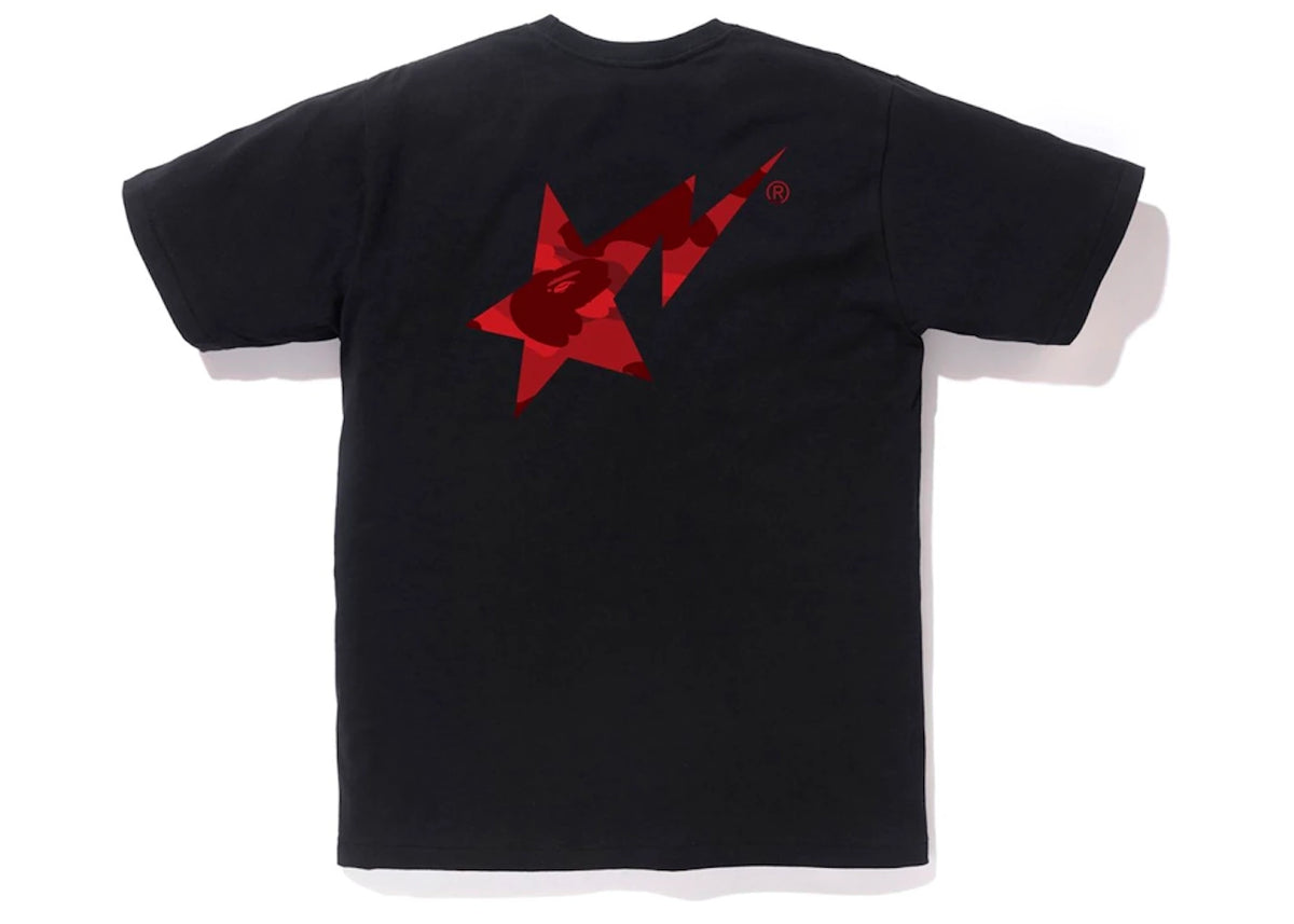 BAPE Color Camo Bapesta Logo T-Shirt Black - vue secondaire B