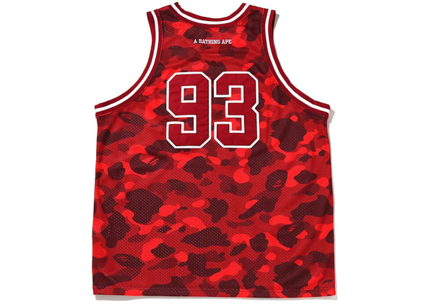 BAPE Color Camo Basketball Tank Top Red - vue secondaire B