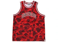 BAPE Color Camo Basketball Tank Top Red