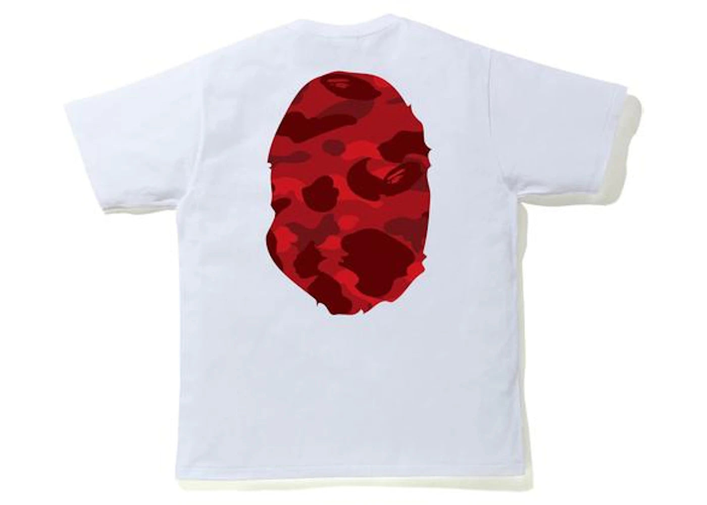 BAPE Color Camo Big Ape Head Tee White/Red - vue secondaire A