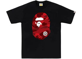BAPE Color Camo Big Ape Head Tee (FW25) Black Red