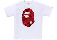 BAPE Color Camo Big Ape Head Tee (FW25) White/Red