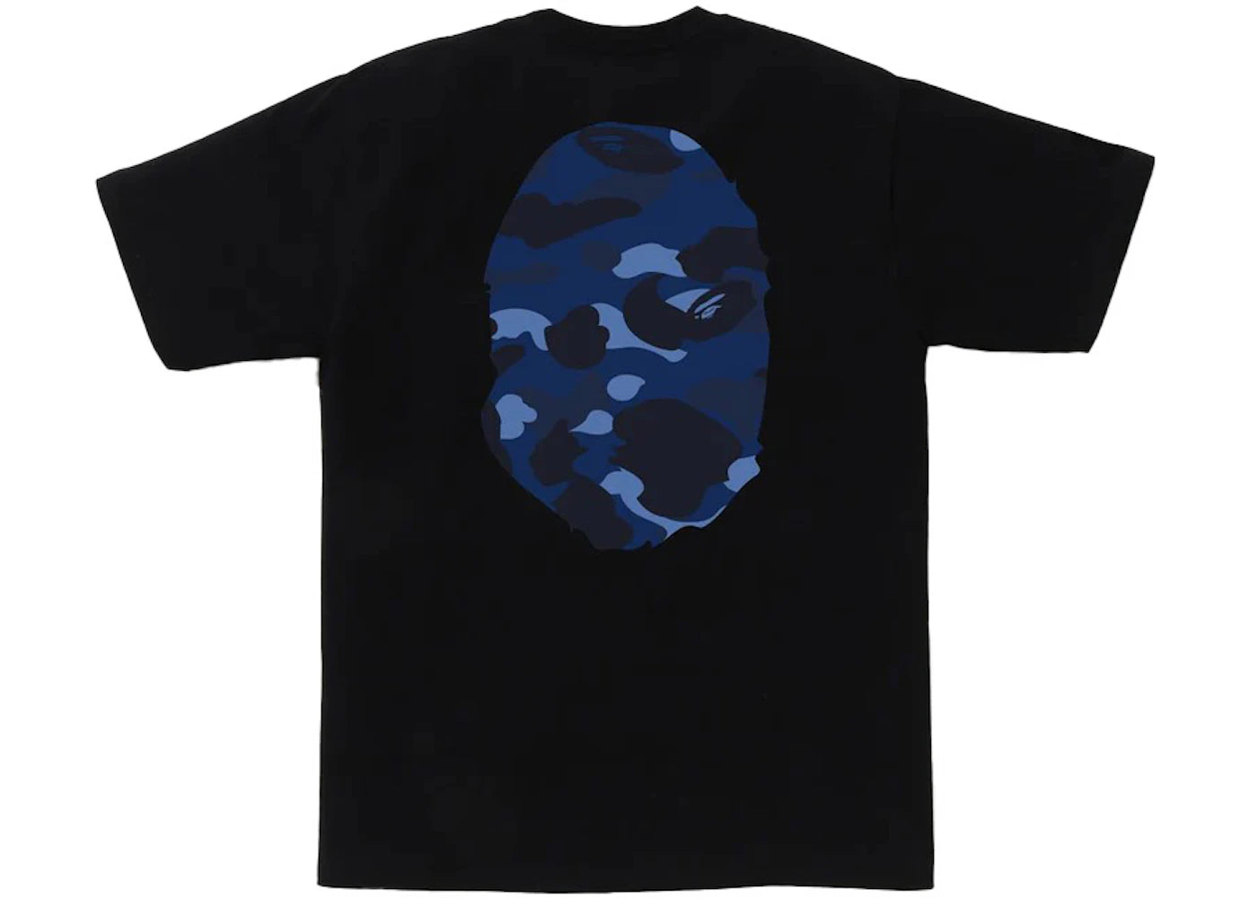 BAPE Color Camo Big Ape Head Tee Black/Navy - vue secondaire B
