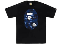 BAPE Color Camo Big Ape Head Tee Black/Navy
