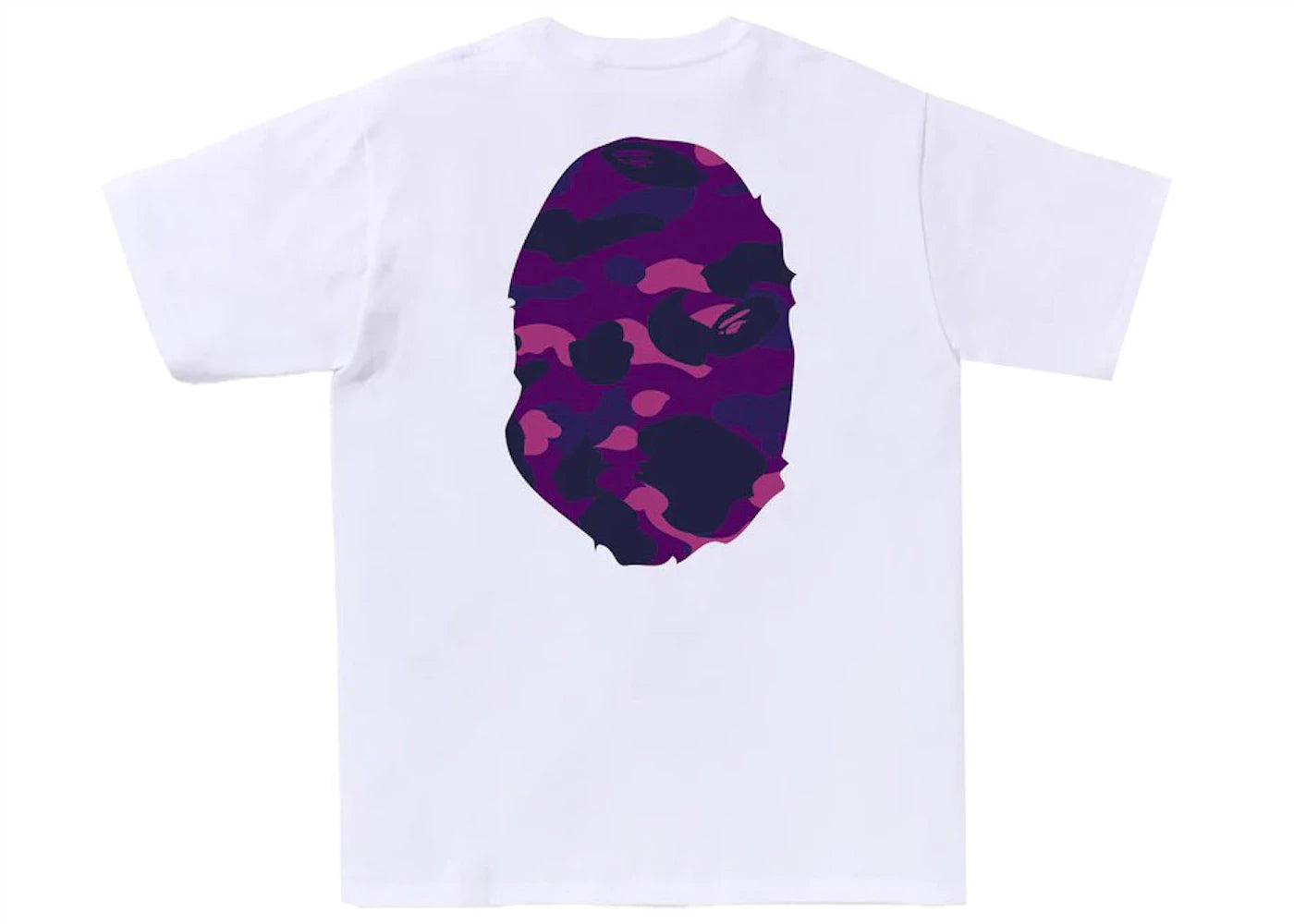 BAPE Color Camo Big Ape Head Tee White/Purple - vue secondaire B
