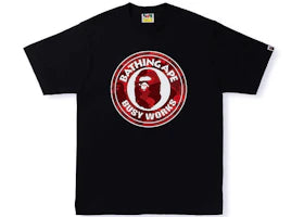 BAPE Color Camo Busy Works Tee (SS22) Black Double Red