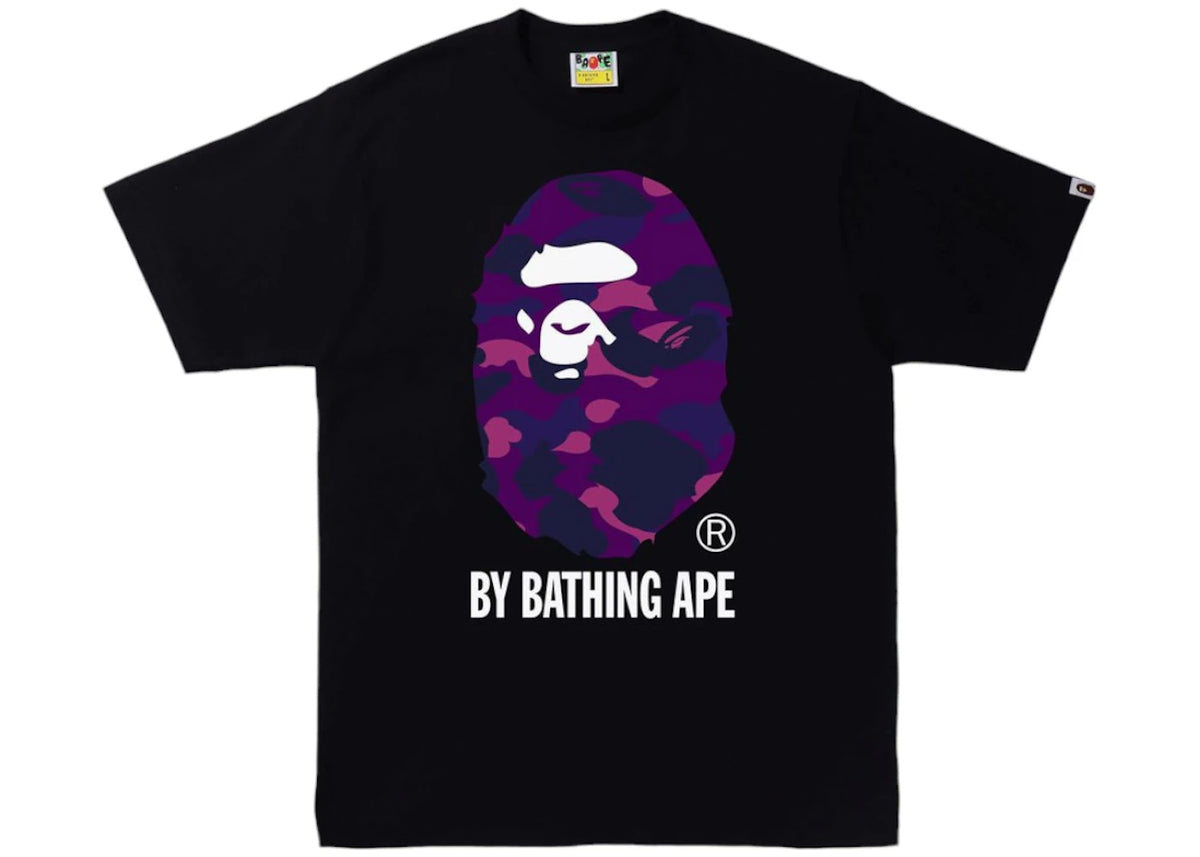 BAPE Color Camo By Bathing Ape Tee Black/Purple - vue 360