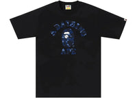 BAPE Color Camo College 1J30-110-013 Tee Black/Navy