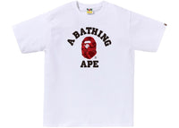 BAPE Color Camo College 1J80-110-019 Tee White/Red