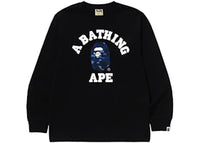BAPE Color Camo College L/S Tee (FW24) Black/Navy