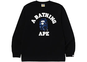 BAPE Color Camo College L/S Tee (FW24) Black/Navy