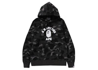 BAPE Color Camo College Pullover Hoodie Black