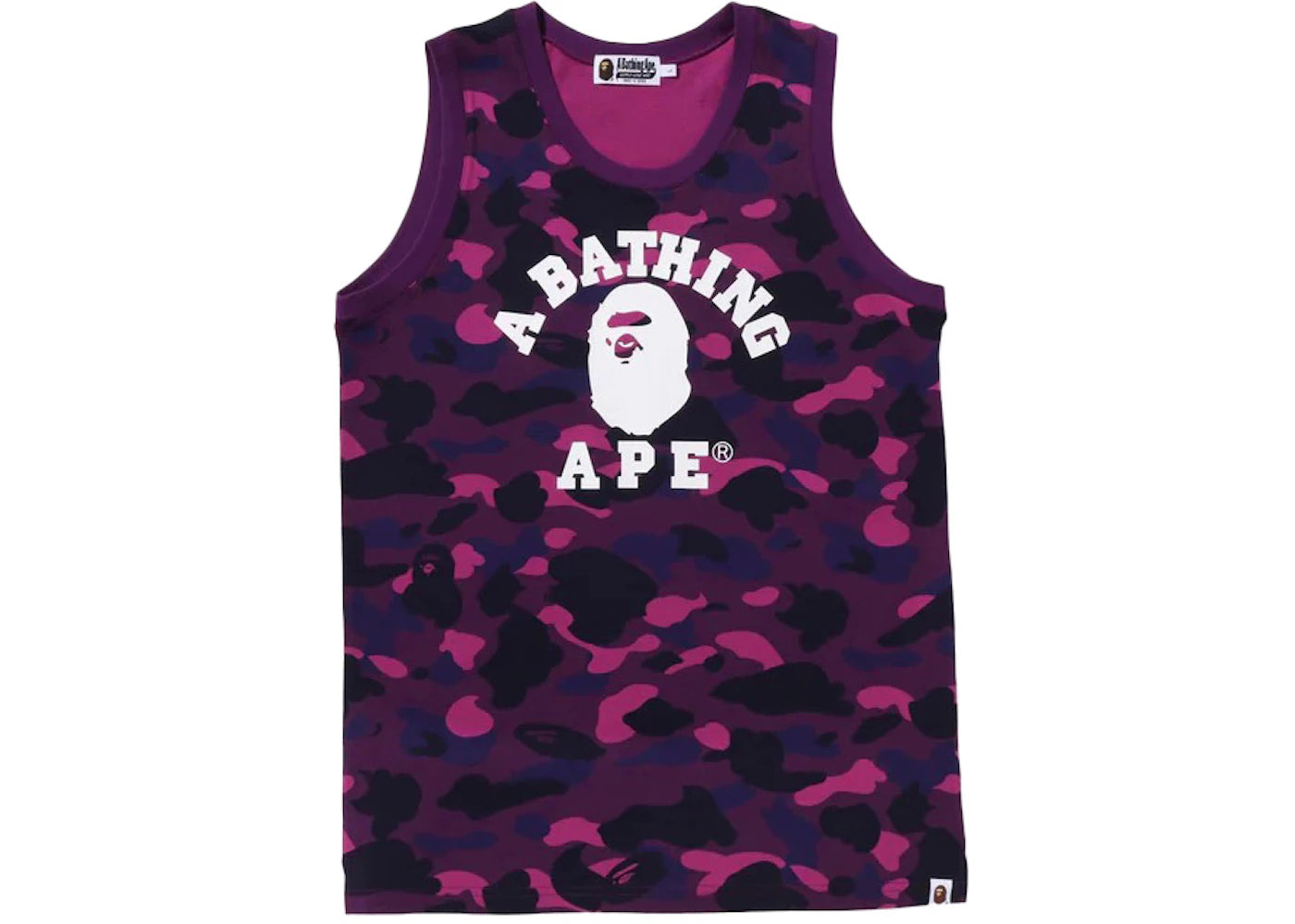 BAPE Color Camo College Tank Top Purple - vue 360