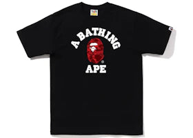 BAPE Color Camo College Tee (FW22) Black Red