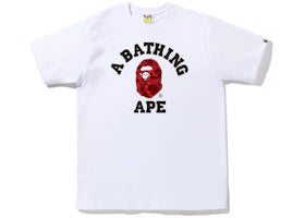 BAPE Color Camo College Tee (FW22) White Red