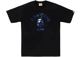 BAPE Color Camo College Tee (FW25) Black Navy