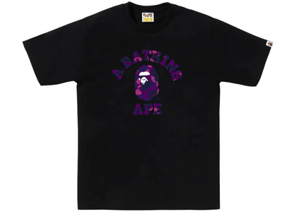 BAPE Color Camo College Tee (FW25) Black x Purple - product view 2