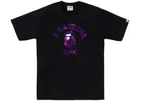 BAPE Color Camo College Tee (FW25) Black x Purple