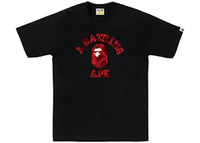 BAPE Color Camo College Tee (FW25) Black x Red