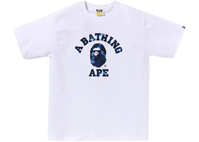 BAPE Color Camo College Tee (FW25) White Navy