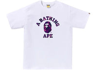 BAPE Color Camo College Tee (FW25) White Purple