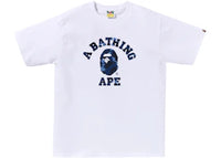 BAPE Color Camo College Tee (FW25) White x Navy