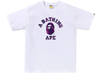 BAPE Color Camo College Tee (FW25) White x Purple
