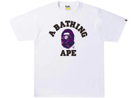 BAPE Color Camo College T-Shirt (FS22) Weiß/Violett