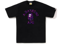 BAPE Color Camo College Tee (SS23) Black Purple