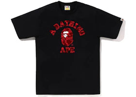 BAPE Color Camo College Tee (SS23) Black Red