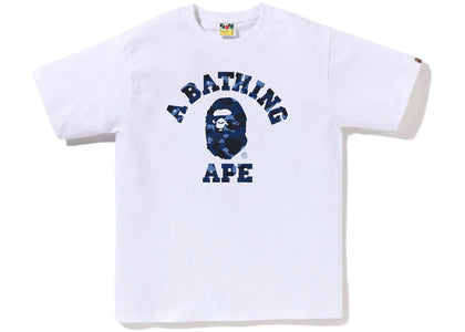 BAPE Color Camo College Tee (SS23) White Navy