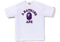 BAPE Color Camo College T-Shirt (SS23) Weiß Lila